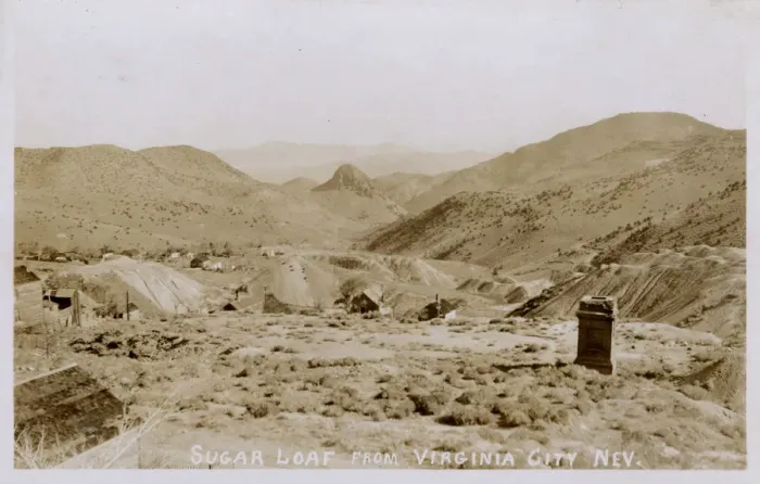Framed Print : Nevada, USA - Sugar Loaf from Virginia City Framed Print : Nevada, USA - Sugar Loaf from Virginia City