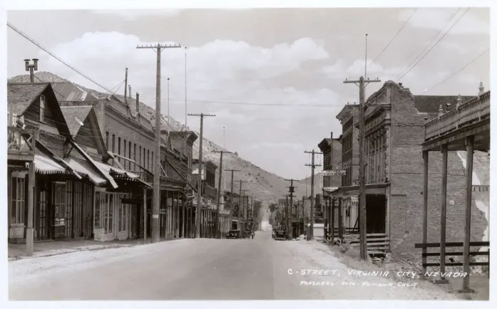Framed Print : Nevada, USA - Virginia City - C-Street Framed Print : Nevada, USA - Virginia City - C-Street