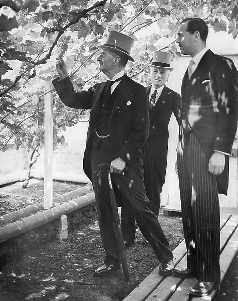 Neville Chamberlain with RH Stoughton and Samuel Hoare