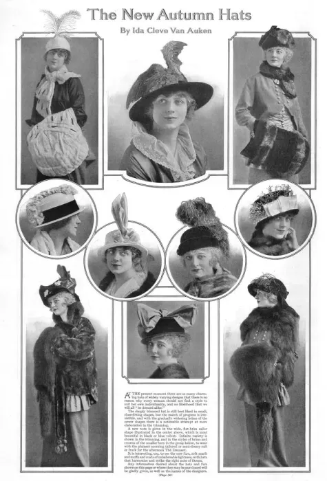 Framed Print : New Autumn Hats, 1914 Date: 1914 Framed Print : New Autumn Hats, 1914 Date: 1914