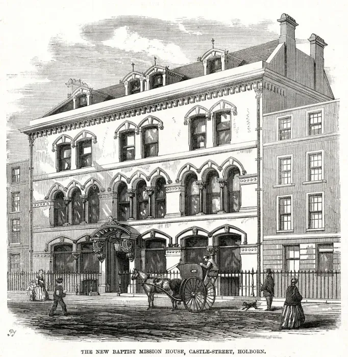 Framed Print : New Baptist Mission House, Castle-Street, Horborn 1870 Framed Print : New Baptist Mission House, Castle-Street, Horborn 1870