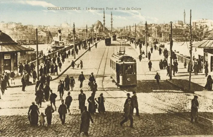 Framed Print : New Bridge (Galata Bridge), Constantinople, Turkey Framed Print : New Bridge (Galata Bridge), Constantinople, Turkey
