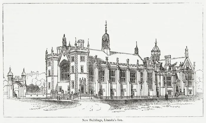 Framed Print : New Buildings, Lincolns Inn, London