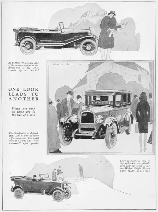 Framed Print : Three new car models from Alvis Sports, The Standard Framed Print : Three new car models from Alvis Sports, The Standard