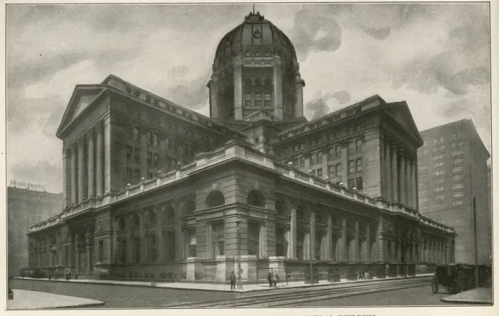 Framed Print : New Chicago Post Office and United States Federal Building Framed Print : New Chicago Post Office and United States Federal Building