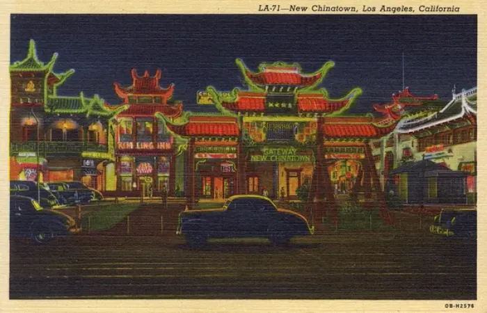 Framed Print : New Chinatown, Los Angeles, California, USA Framed Print : New Chinatown, Los Angeles, California, USA