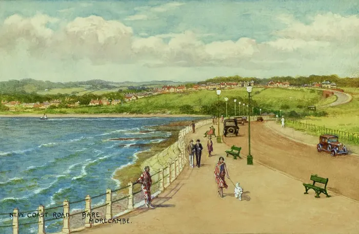 Framed Print : New Coast Road, Bare, Morecambe, Lancashire Framed Print : New Coast Road, Bare, Morecambe, Lancashire
