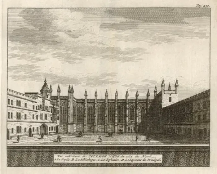 Framed Print : New College 1675 Framed Print : New College 1675