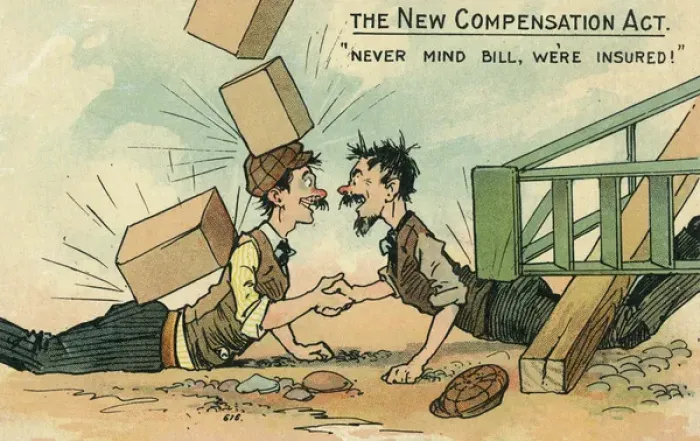 Framed Print : The New Compensation Act of 1906 Framed Print : The New Compensation Act of 1906