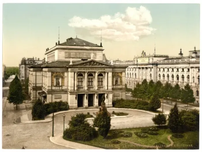 Framed Print : New concert room and library, Leipsig (i. e. Leipzig), Saxon Framed Print : New concert room and library, Leipsig (i. e. Leipzig), Saxon