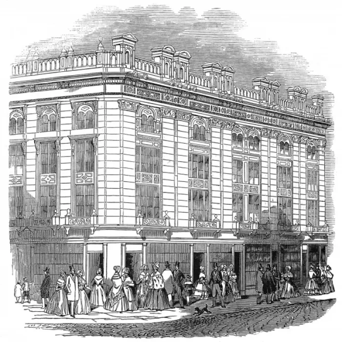 Framed Print : New Coventry Street, London, 1845 Framed Print : New Coventry Street, London, 1845