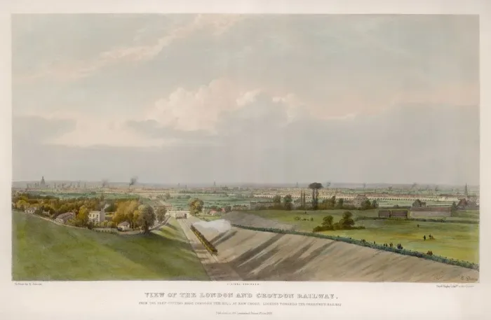 Framed Print : NEW CROSS / RAILWAY 1838 Framed Print : NEW CROSS / RAILWAY 1838