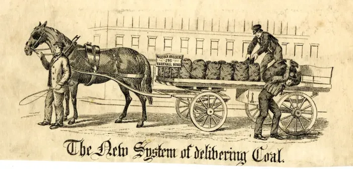 Framed Print : The New System of Delivering Coal Framed Print : The New System of Delivering Coal