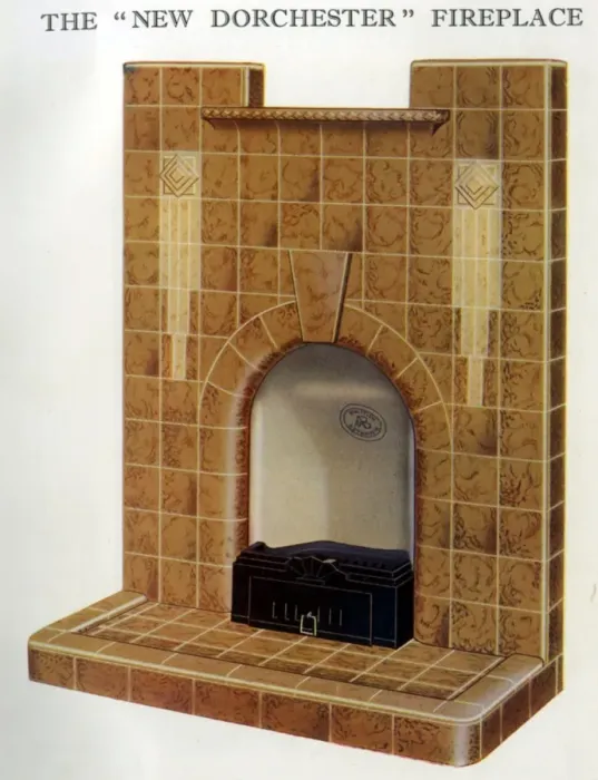 Framed Print : The New Dorchester Fireplace Framed Print : The New Dorchester Fireplace