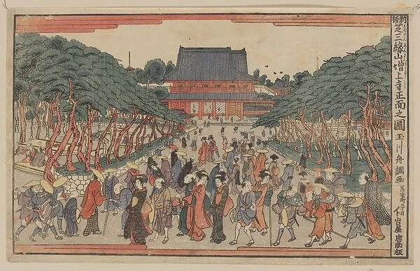 New edition of a front view of San enzan Zojoji in Shiba