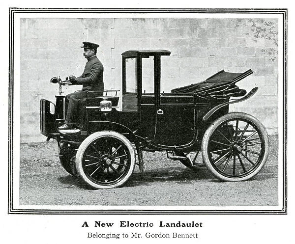 New electric Landaulet motor car 1903