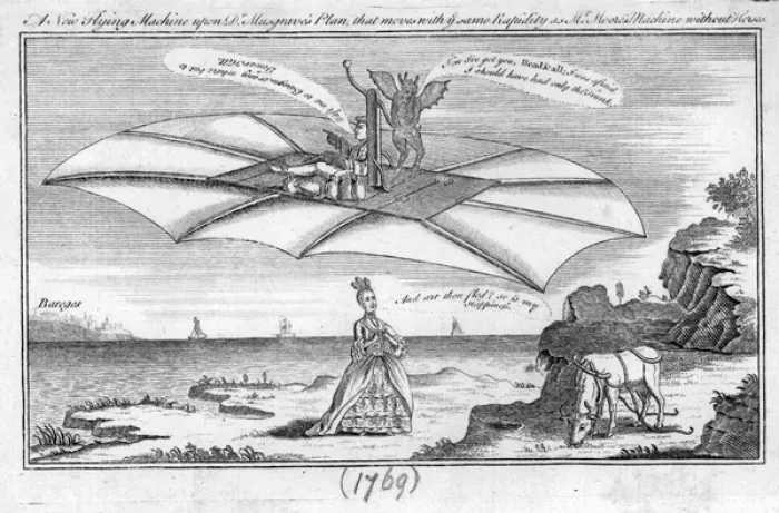 Framed Print : A New Flying Machine upon Dr Musgraves Plan Framed Print : A New Flying Machine upon Dr Musgraves Plan