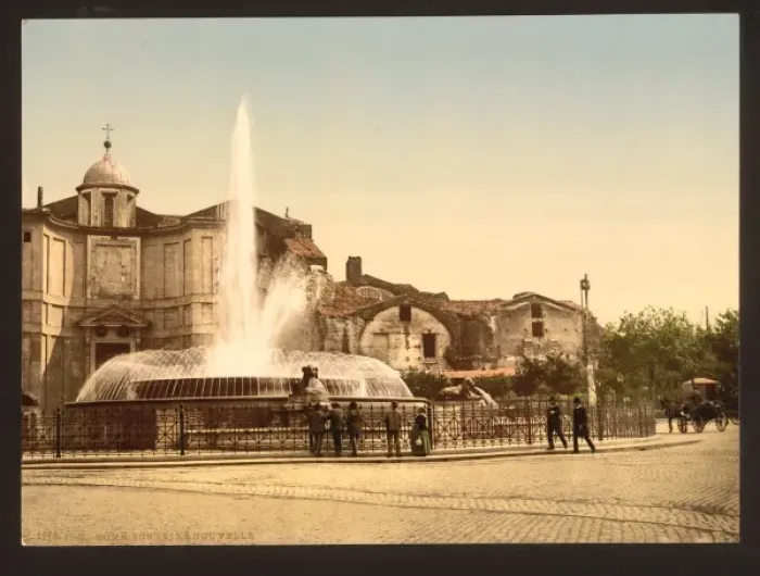 Framed Print : New Fountain and Diocletians Spring, Rome, Italy Framed Print : New Fountain and Diocletians Spring, Rome, Italy