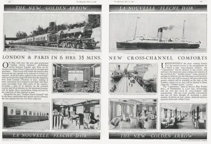 Framed Print : The new Golden Arrow  /  La Nouvelle Fleche D Or