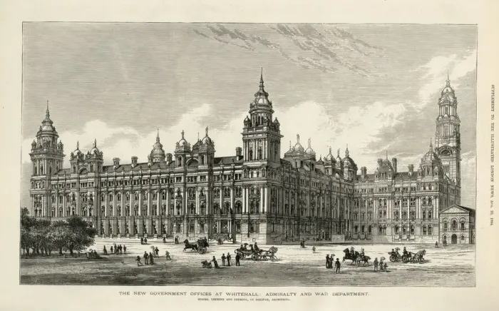 Framed Print : New Government Offices at Whitehall Framed Print : New Government Offices at Whitehall
