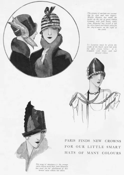 Framed Print : Some new hat styles from Marthe Regnier and Jane Framed Print : Some new hat styles from Marthe Regnier and Jane
