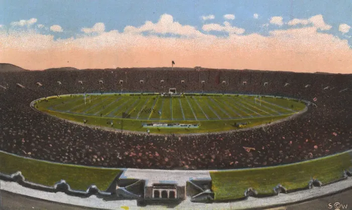 Framed Print : New Haven, Connecticut, USA - Football game at the Yale Bowl Framed Print : New Haven, Connecticut, USA - Football game at the Yale Bowl