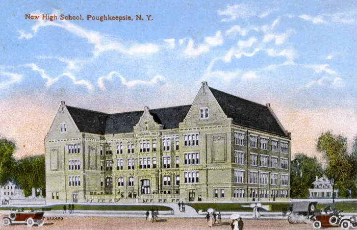 Framed Print : New High School, Poughkeepsie, New York State, USA Framed Print : New High School, Poughkeepsie, New York State, USA