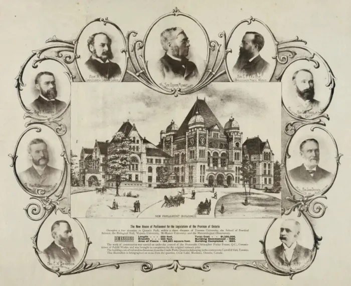 Framed Print : The new House of Parliament for the legislature of the provi Framed Print : The new House of Parliament for the legislature of the provi