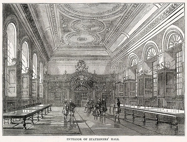 New interior of the Stationers Hall, Ludgate Hill, London