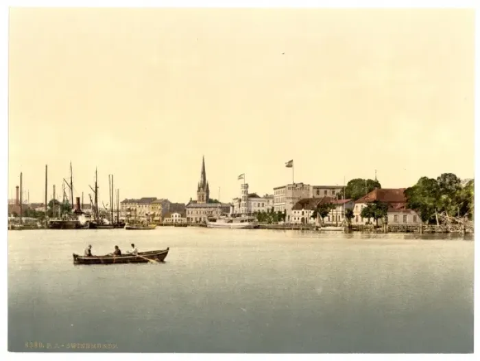 Framed Print : From new lighthouse, Swinemunde, Pommeraina, Germany (i. e Framed Print : From new lighthouse, Swinemunde, Pommeraina, Germany (i. e
