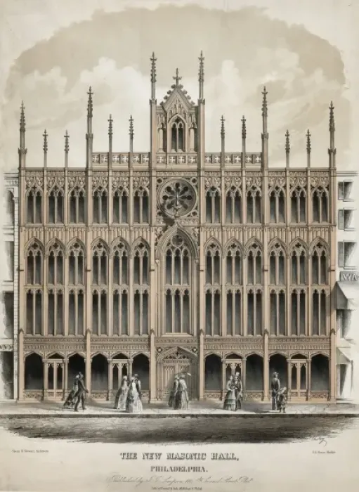 Framed Print : The new Masonic Hall, Philadelphia Framed Print : The new Masonic Hall, Philadelphia