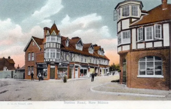 Framed Print : New Milton, Hants. Station Road Framed Print : New Milton, Hants. Station Road