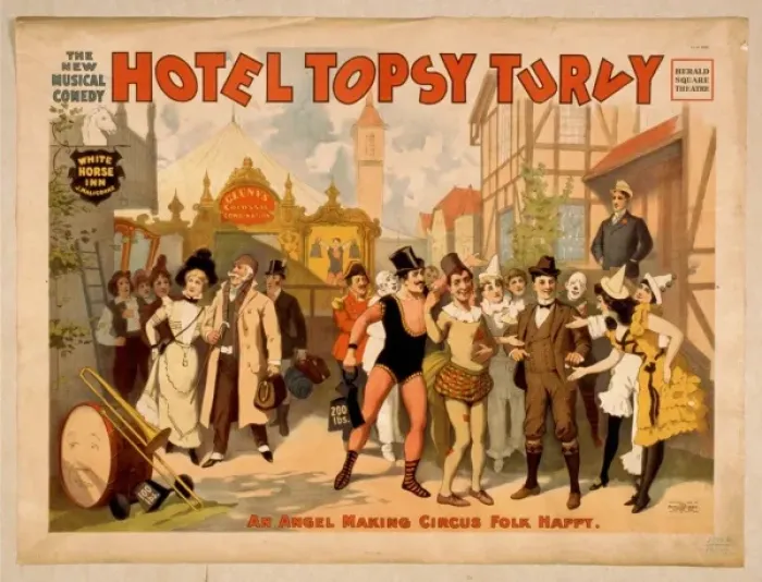 Framed Print : The new musical comedy, Hotel Topsy Turvy Framed Print : The new musical comedy, Hotel Topsy Turvy