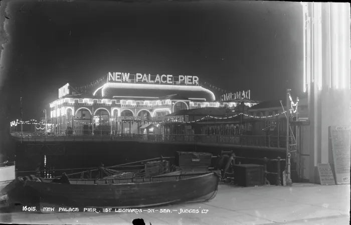 Framed Print : New Palace Pier at Night Framed Print : New Palace Pier at Night