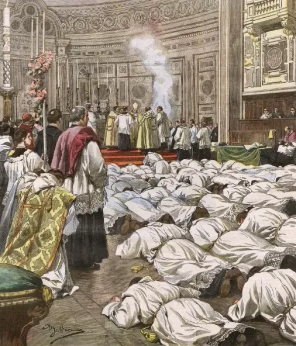 Framed Print : New Priests at Rome Framed Print : New Priests at Rome