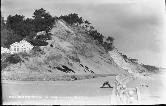 Framed Print : New Promenade at Canford Cliffs Framed Print : New Promenade at Canford Cliffs