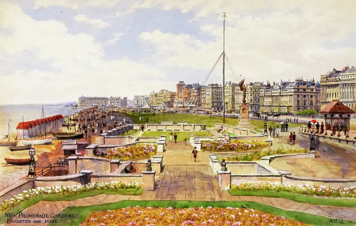 Framed Print : New Promenade Gardens, Brighton and Hove, Sussex Framed Print : New Promenade Gardens, Brighton and Hove, Sussex