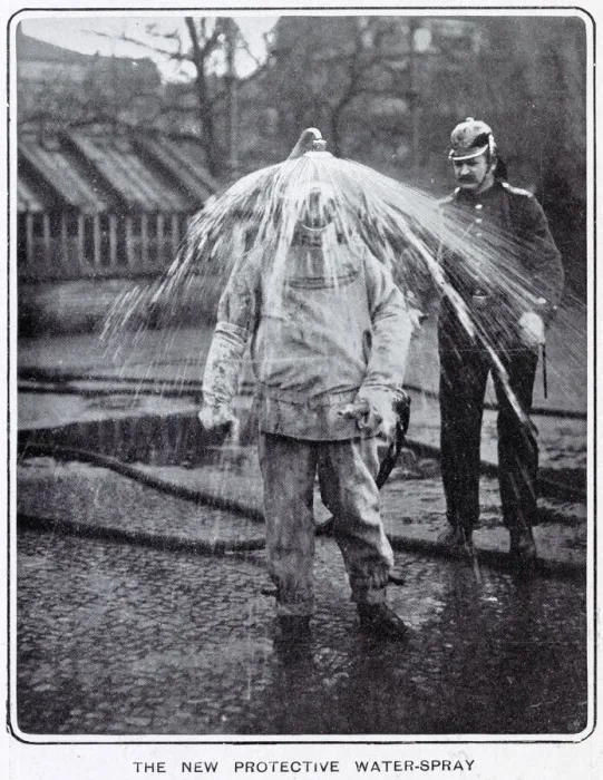 Framed Print : New protective water-spray 1903 Framed Print : New protective water-spray 1903