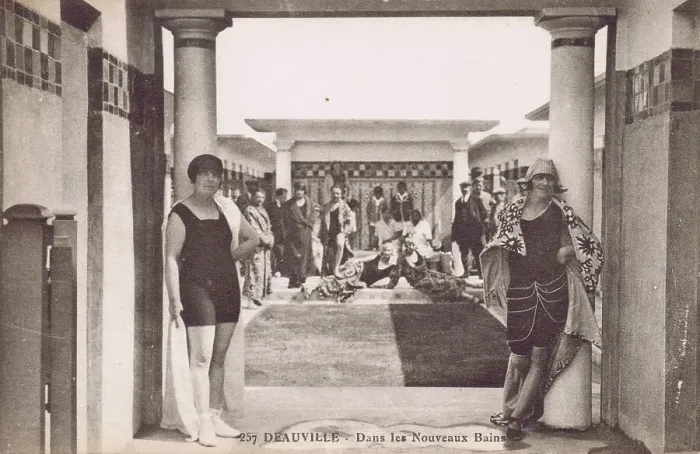 Framed Print : New public baths at Deauville De la Plage Fleurie Framed Print : New public baths at Deauville De la Plage Fleurie