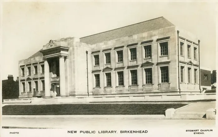 Framed Print : The New Public Library, Birkenhead, Merseyside Framed Print : The New Public Library, Birkenhead, Merseyside