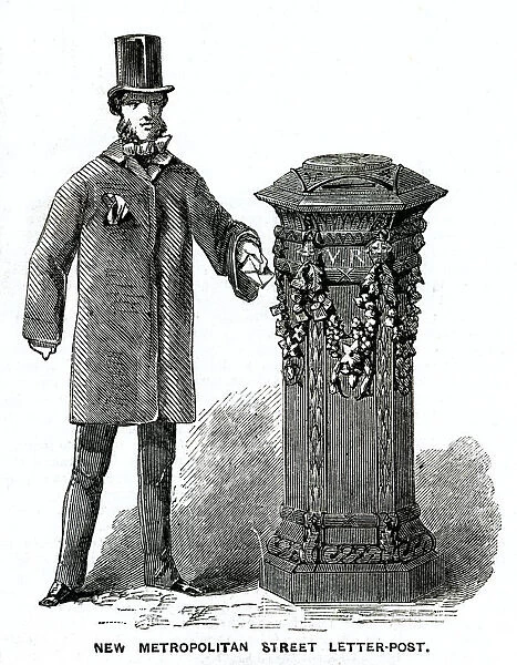 New public pillar post box 1857