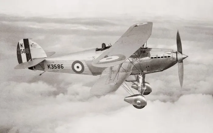Framed Print : New RAF Hawker Fury aircraft in flight, 1933 Framed Print : New RAF Hawker Fury aircraft in flight, 1933