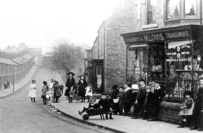 Framed Print : New Shildon Hillyard Terrace early 1900s Framed Print : New Shildon Hillyard Terrace early 1900s