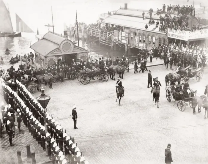 Framed Print : New South Wales Governor arrival, Sydney harbour, 1893 Framed Print : New South Wales Governor arrival, Sydney harbour, 1893