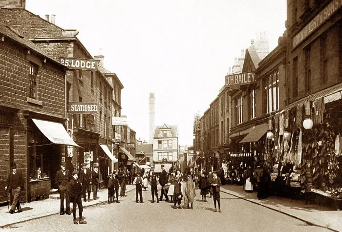 Framed Print : New Street, Barnsley, early 1900s Framed Print : New Street, Barnsley, early 1900s