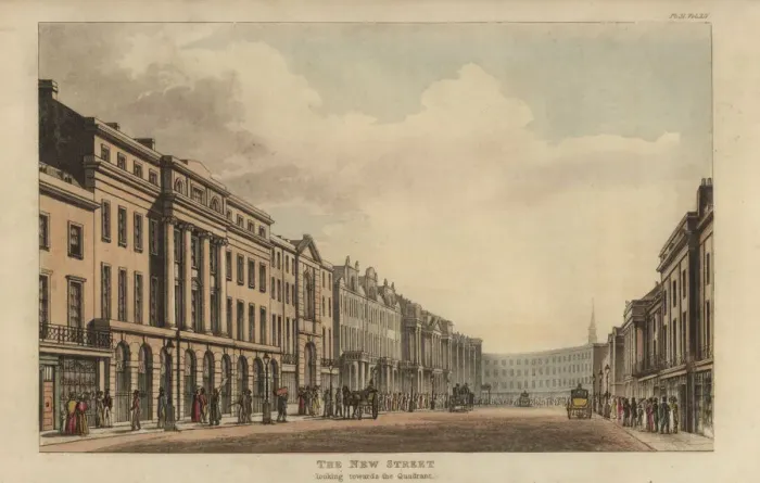 Framed Print : The New Street (Regent Street) looking toward Framed Print : The New Street (Regent Street) looking toward