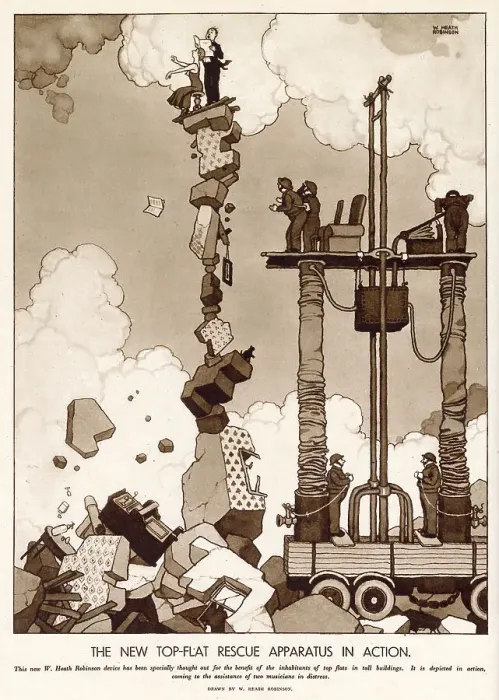 Framed Print : The New Top-Flat Rescue Apparatus in Action Framed Print : The New Top-Flat Rescue Apparatus in Action