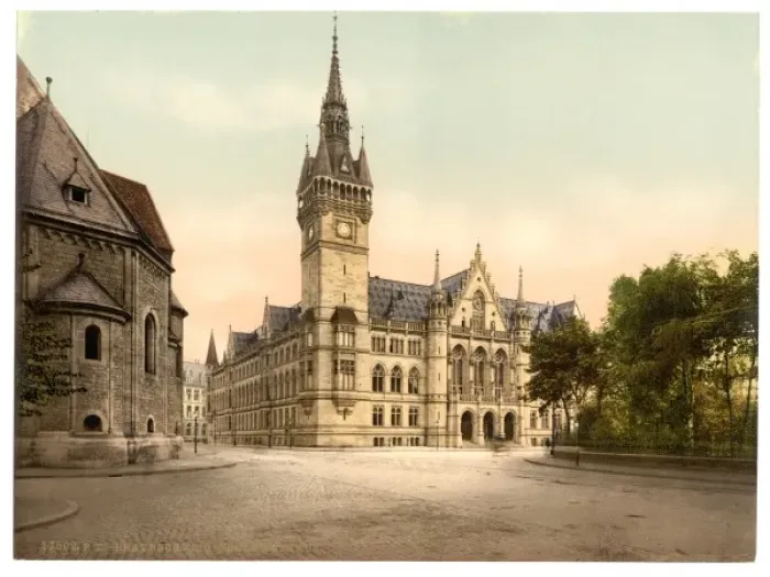 Framed Print : New town hall, Brunswick (i. e. Braunschweig), Germany Framed Print : New town hall, Brunswick (i. e. Braunschweig), Germany