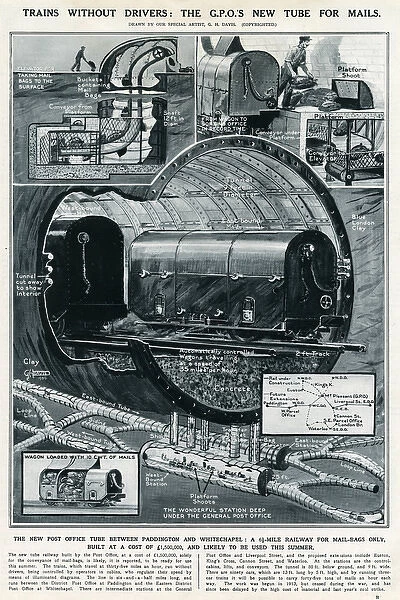 New Tube Railway for Mail by G H Davis