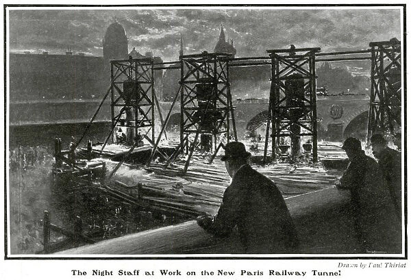 New tunnel under the Seine 1905